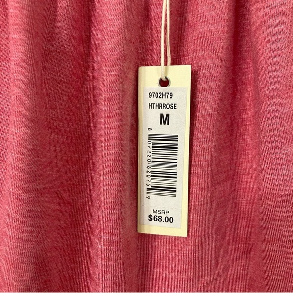 New Max Studio Dusty Pink Soft Stretch Rayon Casual Top size Medium - Picture 3 of 9